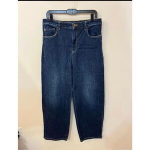 Pilcro The Column Straight Jeans Medium Dark Wash 31